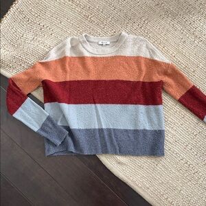Madewell Colorblock Crewneck Sweater | Size XS